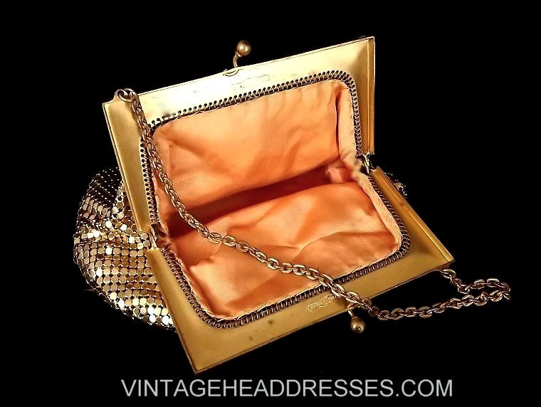 Vintage Gold Art Deco Purse Bag