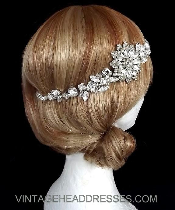 Rhinestone Bridal Hair Vine by Debbi Harrison Bond