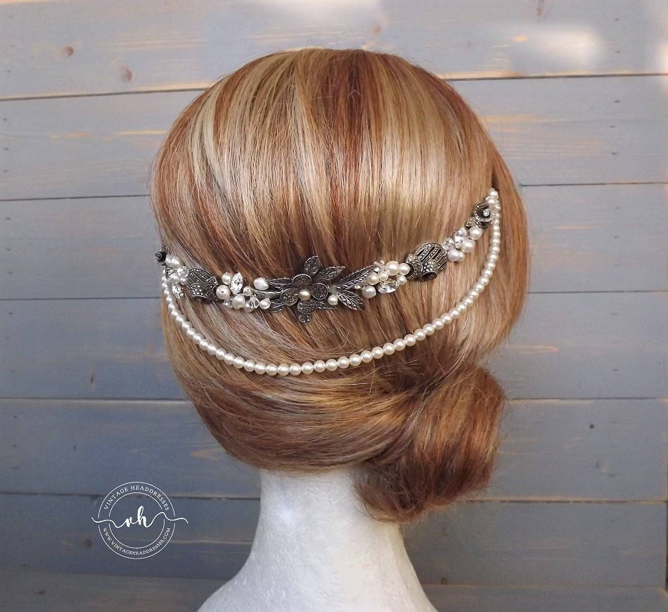 pearl hair wrap
